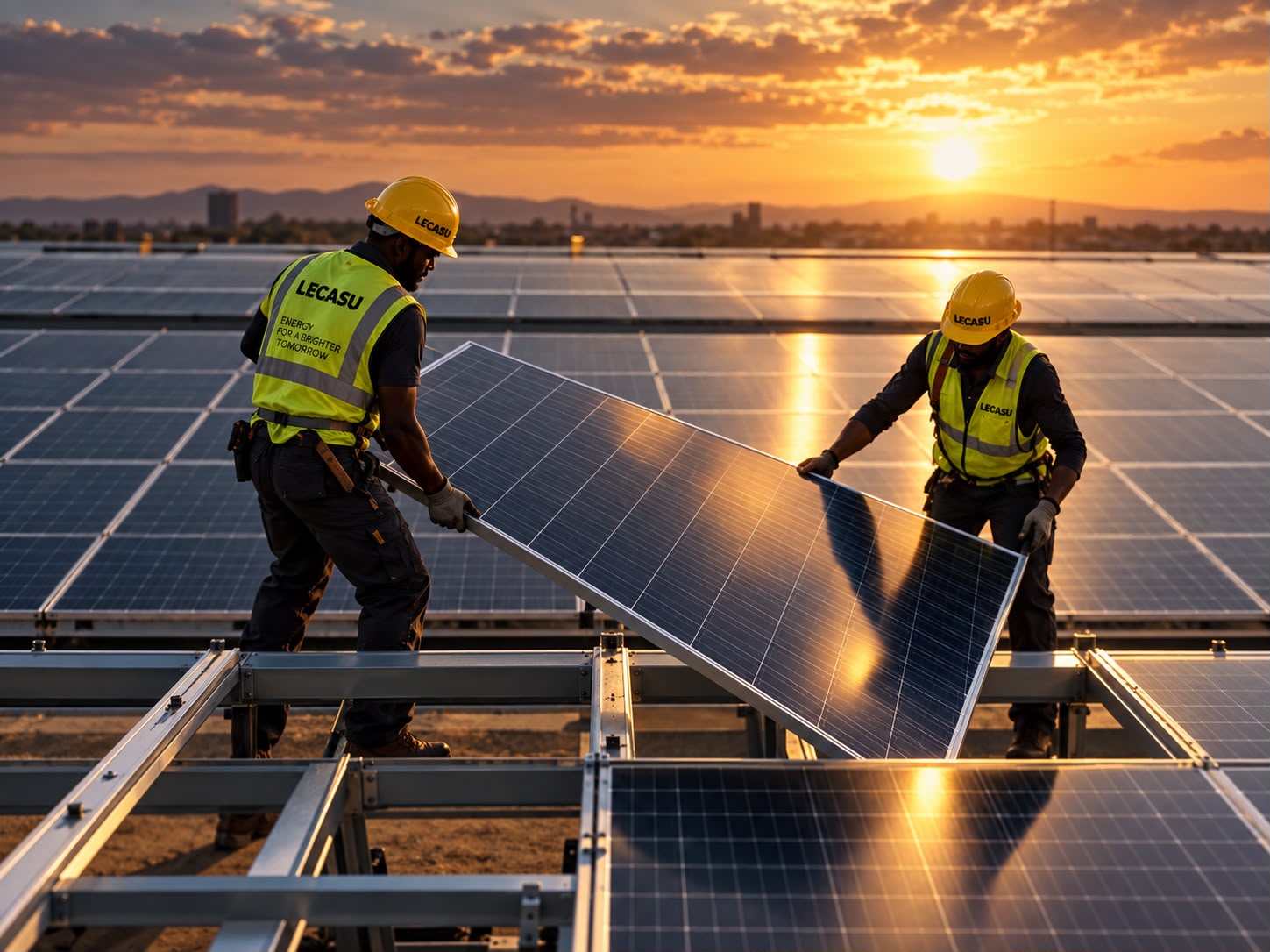 LECASU operations and maintenance solar team